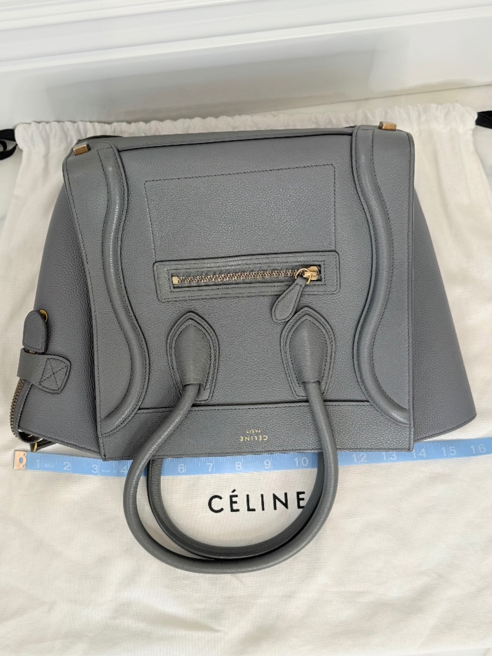 Celine Micro Luggage Bag Grey/Silver - Picture 12 of 16